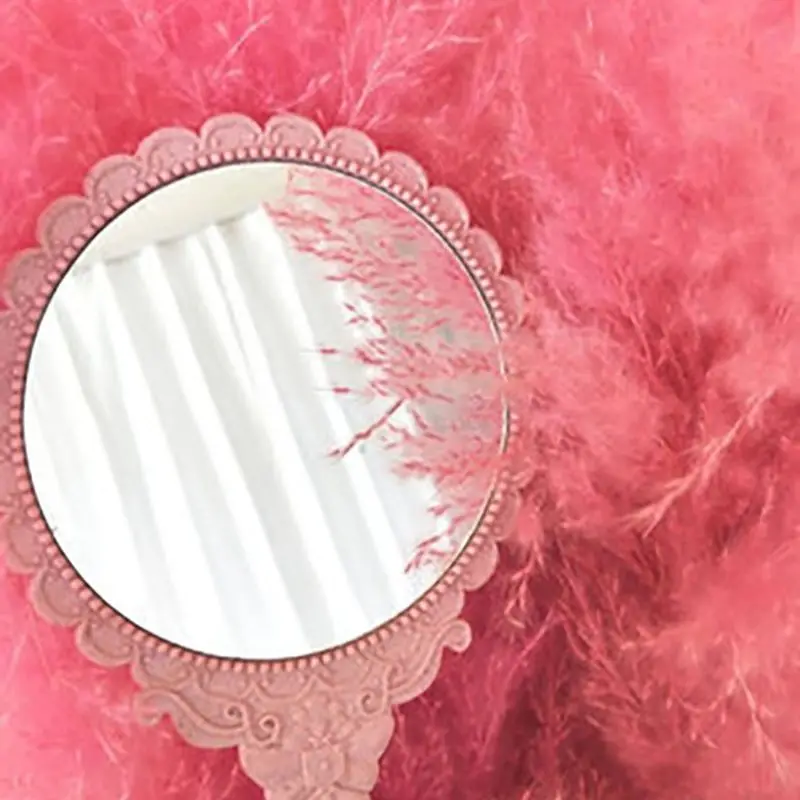 Зеркало для макияжа зеркальце на стену винтажное вращающееся в сборе Овальная