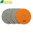 Diatool 4 шт. 125 мм #200 B сухой Sander диск шлифовальный гранит мрамор керамический диаметром 5 дюймов Смола Бонд diamond гибкие полировки