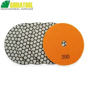 Diatool 4 шт. 125 мм #200 B сухой Sander диск шлифовальный гранит мрамор керамический диаметром 5 дюймов Смола Бонд diamond гибкие полировки