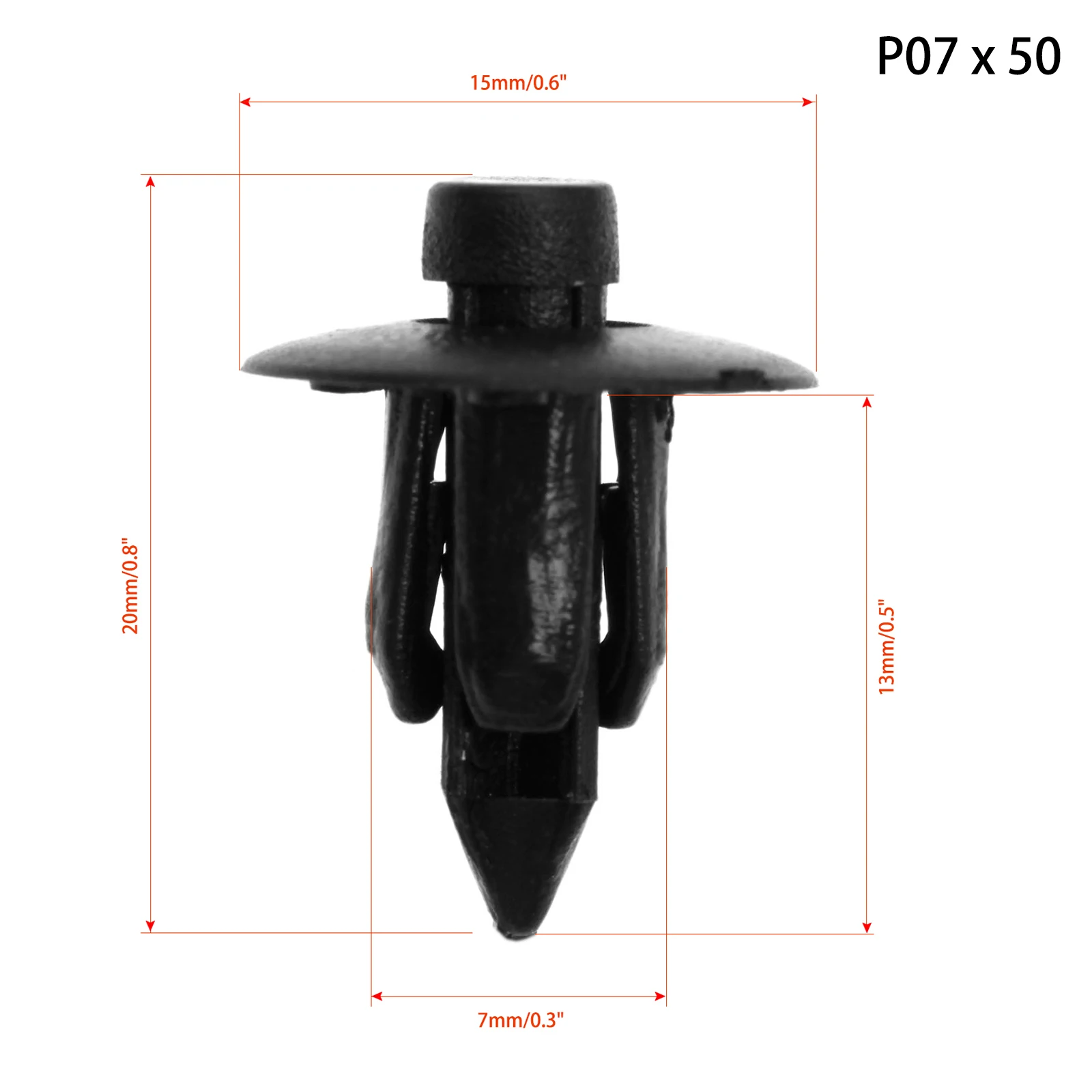 50 шт. отверстие автомобильный бампер крыло крепеж зажим пластиковый фиксатор