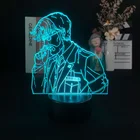 Ночсветильник со штепсельной вилкой для мальчиков, светодиодный ночсветильник для комнаты атака на Титанов, акриловая 3D иллюзионная лампа для детей, подарок