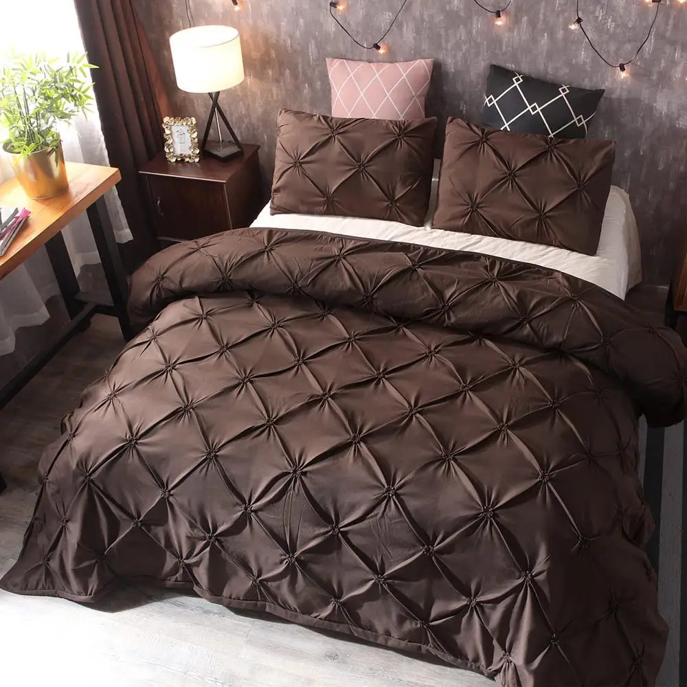 Постельные принадлежности пододеяльник роскошный новый коричневый полиэфирное