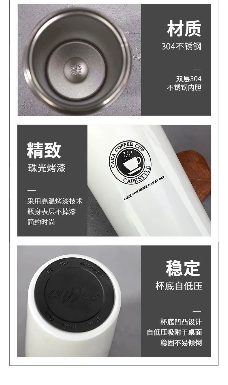 

Fashion Travel Coffee Mug Stainless Steel Thermos Tumbler Cups Car Vacuum Flask Thermo Water Bottle Tea Mug Thermocup