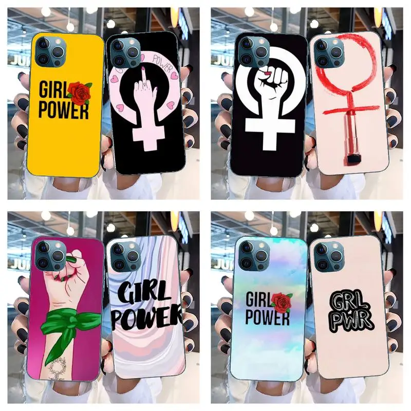 

Aesthetics Minimal Girl Power Feminist Phone Case For IPhone SE2 11 Pro XS MAX XS XR 8 7 6 Plus 5 5S SE Case