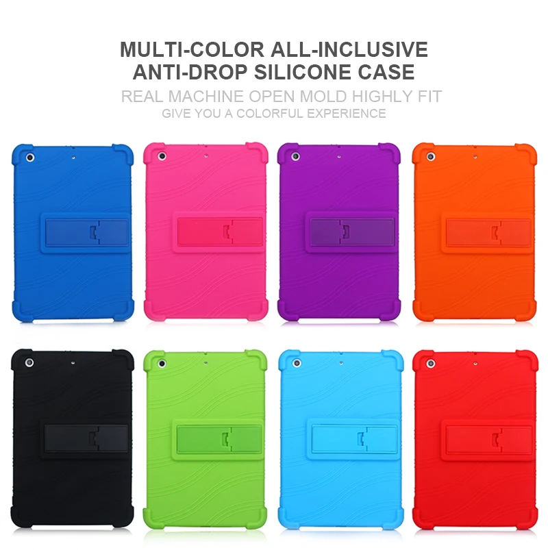 SZOXBY для Apple Ipad Mini 1 2 3 7,9 дюймов силиконовый чехол для планшетных ПК анти-осенний Корпус кронштейн Hockproof ударопрочный Стенд мягкий чехол