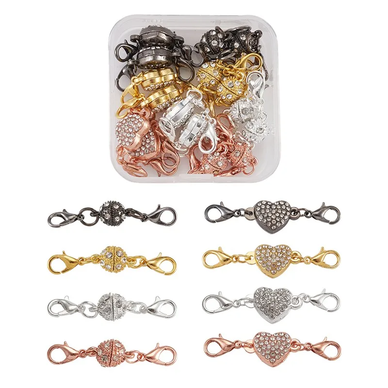 

16 шт., магнитные застежки-карабины в форме сердца