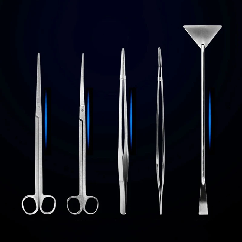 Aquarium Fish Living Tank Aquascaping Maintenance Tools Aquatic Plants Tweezers Scissors Cleaning Tool Kits | Дом и сад