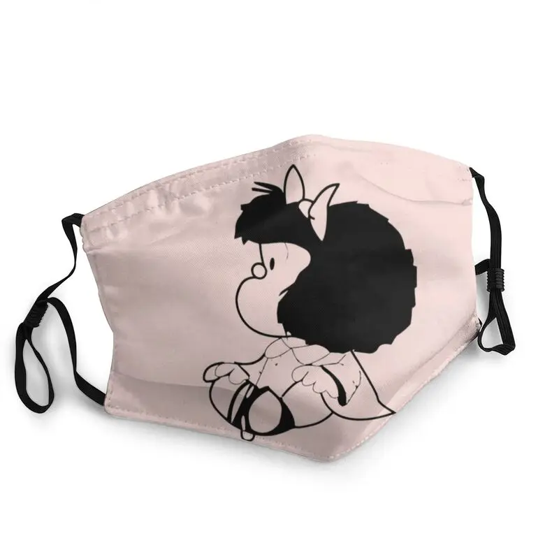 

Маска Mafalda одноразовая для взрослых, респиратор для защиты от пыли в комиксах Quino, с аргентинским мультяшным рисунком, маска для рта