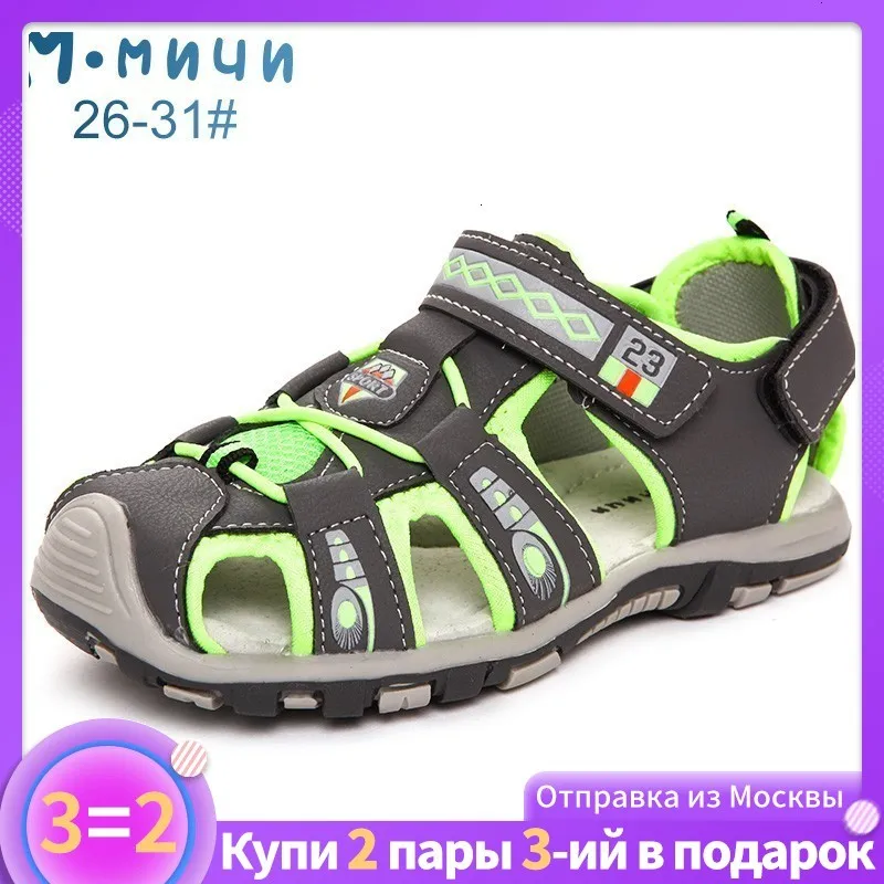 Ммичи сандали для малышей сандали для мальчика детская пляжная обувь ортопедическая обувь Детская обувь обувь детская летняя обувь из Москвы размер 26-31 ML129