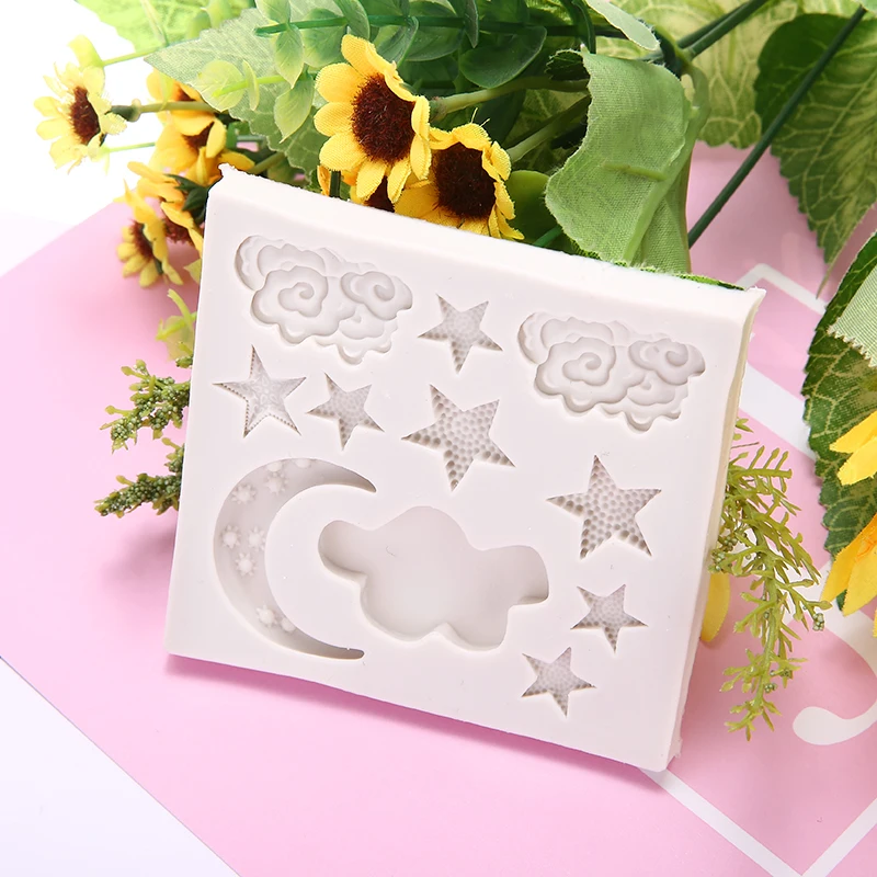 Новые силиконовые звезда с облаками Луной и кондитерский шприц для украшения