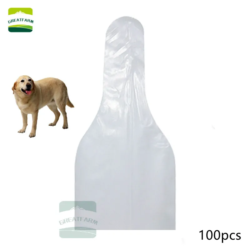 

100PCS Dog Semen Collection Bags AI Sperm Collect Bags Plastic Disposable Pets Canine Cinic Equipment Artificial Insemination