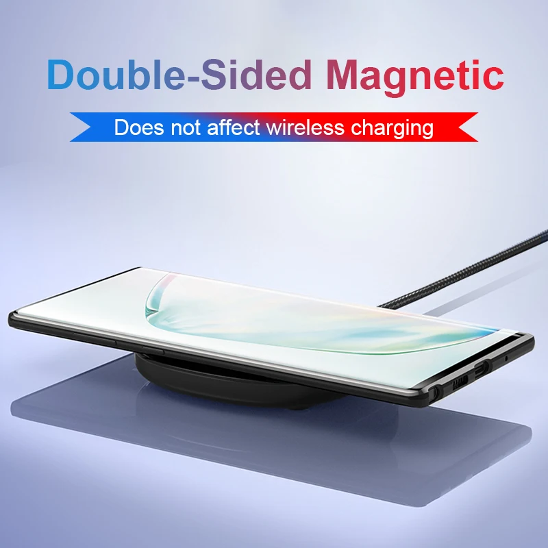 Двухсторонняя, для стекла металлический магнитный чехол для samsung Galaxy Note 10 плюс 360 полная защита Прозрачная крышка для samsung Note10 чехол