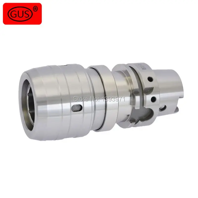 

GUS Precision powerful heavy cutting shank HSK63A-C32 SC42-120L straight collet shank five-axis cutter head