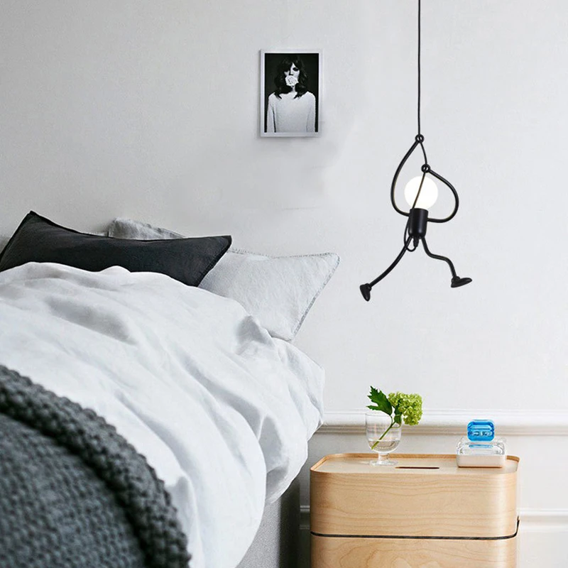 Скандинавские простые железные креативные подвесные светильники для кухни в
