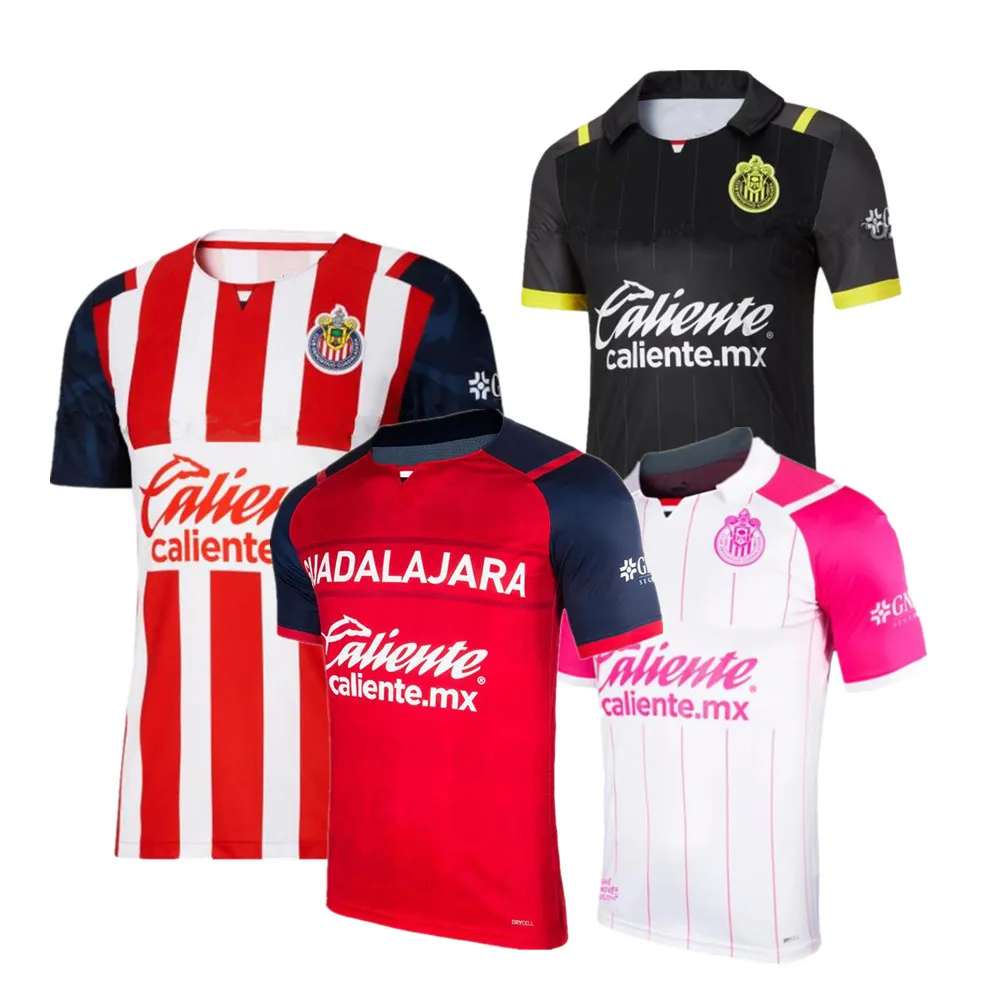 

Men 2021 2022 liga mx Guadalajara Chivas home away jerseys Football shirt E.LOPEZ A.VEGA MACIAS U.ANTUNA Football shirt