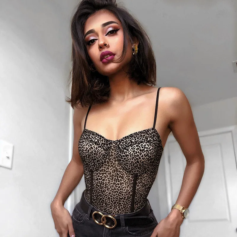 Детский комбинезон с принтом леопарда для женщин большого размера кружевной