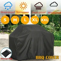 bbq gas grill cover 6 size barbecue waterproof outdoor heavy duty protection garden anti dust rain for gas charcoal barbe d30