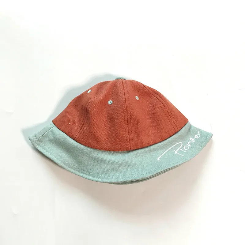 Spring infant boys girls fashion all-match letters embroidery Bucket Hats 0-4years cute kids fishing hat caps | Детская одежда и