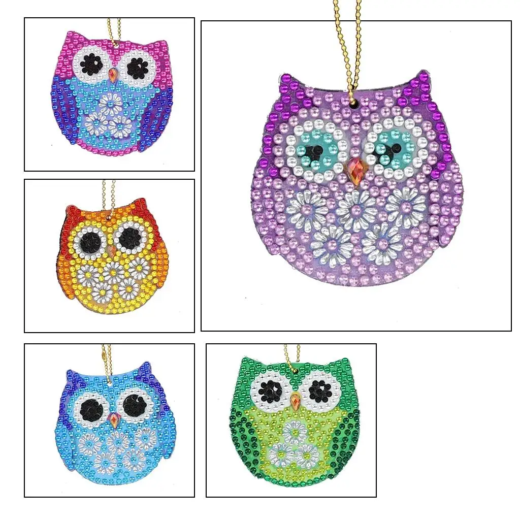 

5D Diamond Painting Keychain DIY Special Diamond Cartoon Mosaic Picture Rhinestone Embroidery