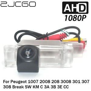 Автомобильная камера заднего вида ZJCGO AHD 1080P для Peugeot 1007 2008 208 3008 301 307 308 Break SW KM C 3A 3B 3E CC