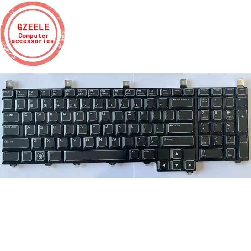 QH новая клавиатура для ноутбука США Dell Alienware M17X M18X R1 R2 R3 R4 R5 | Компьютеры и офис