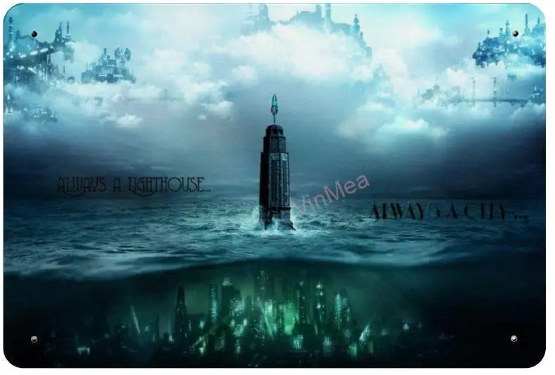 Металлический Ретро-постер с надписью Always A beacon City Настенный - Цена: 