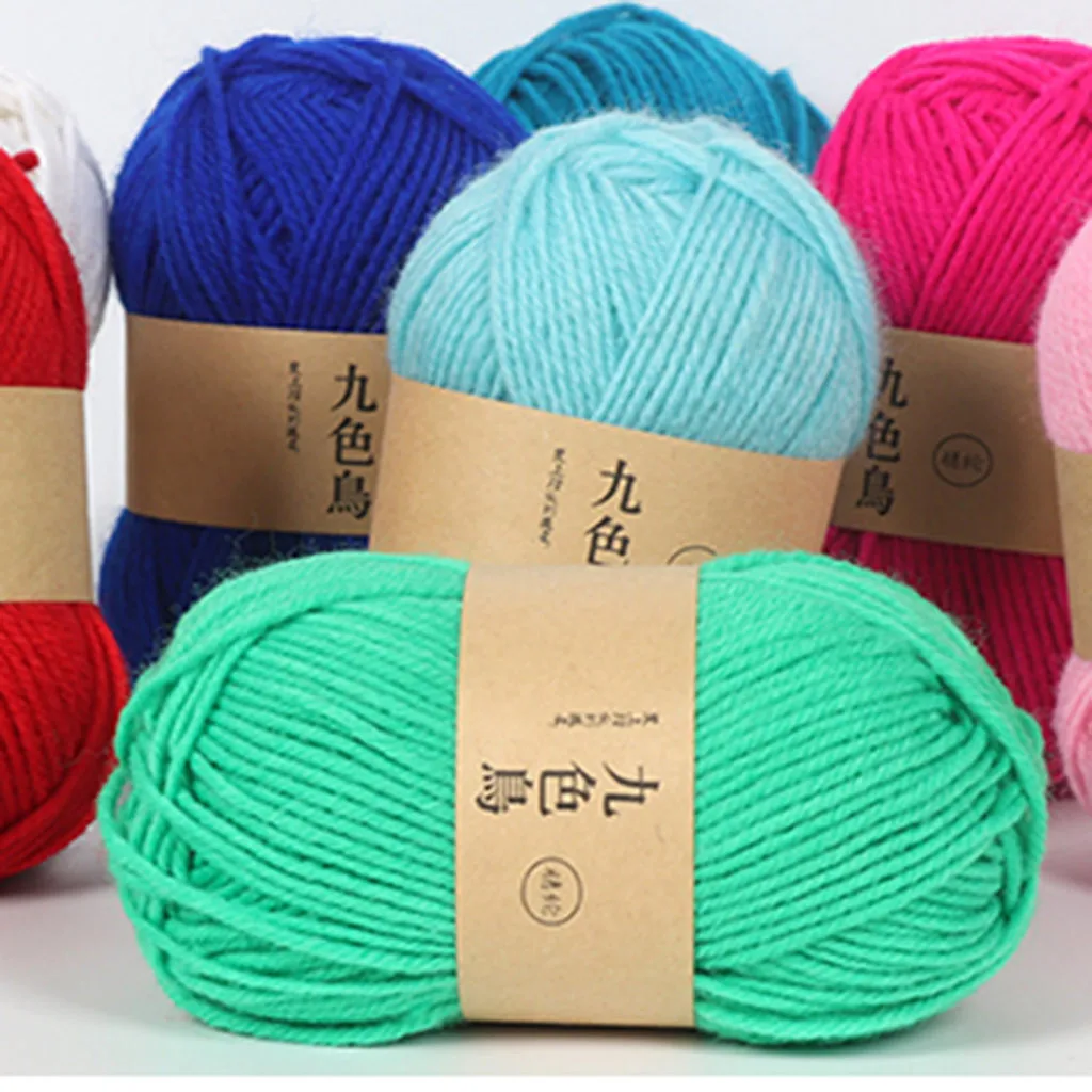 22 цвета акриловые линии вязания крючком Diy средней толщины подушка кукла крючок