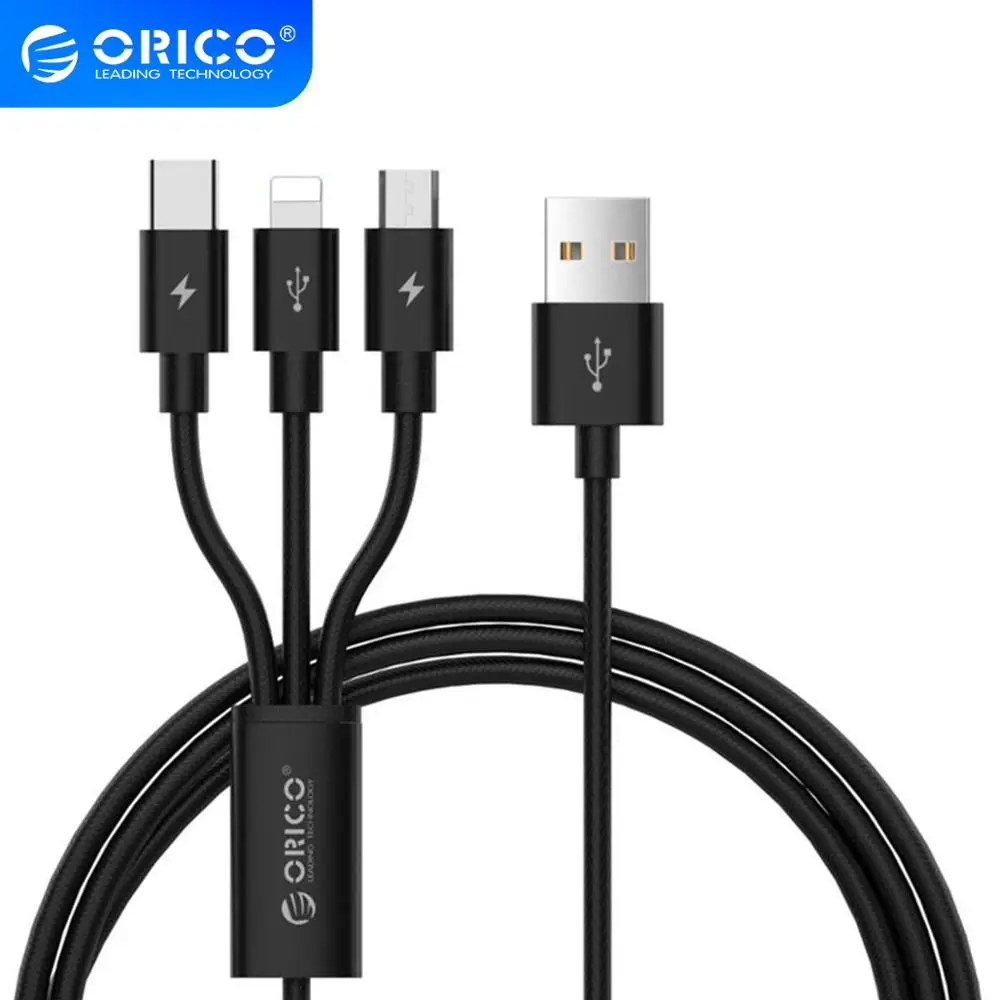 Кабель Micro USB ORICO 3 в 1 8pin Тип C для iPhone 8X7 6 6S Plus iOS 10 9 8 Samsung Nokia|usb fast|nokia usbusb cable for iphone |