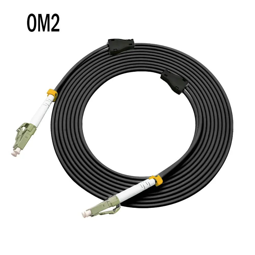 

Outdoor Armored 150Meters LC-LC Duplex 10 Gigabit 50/125 Multimode Fiber Optical Cable OM2 Black 10GB LC to LC Patch Cord Jumper