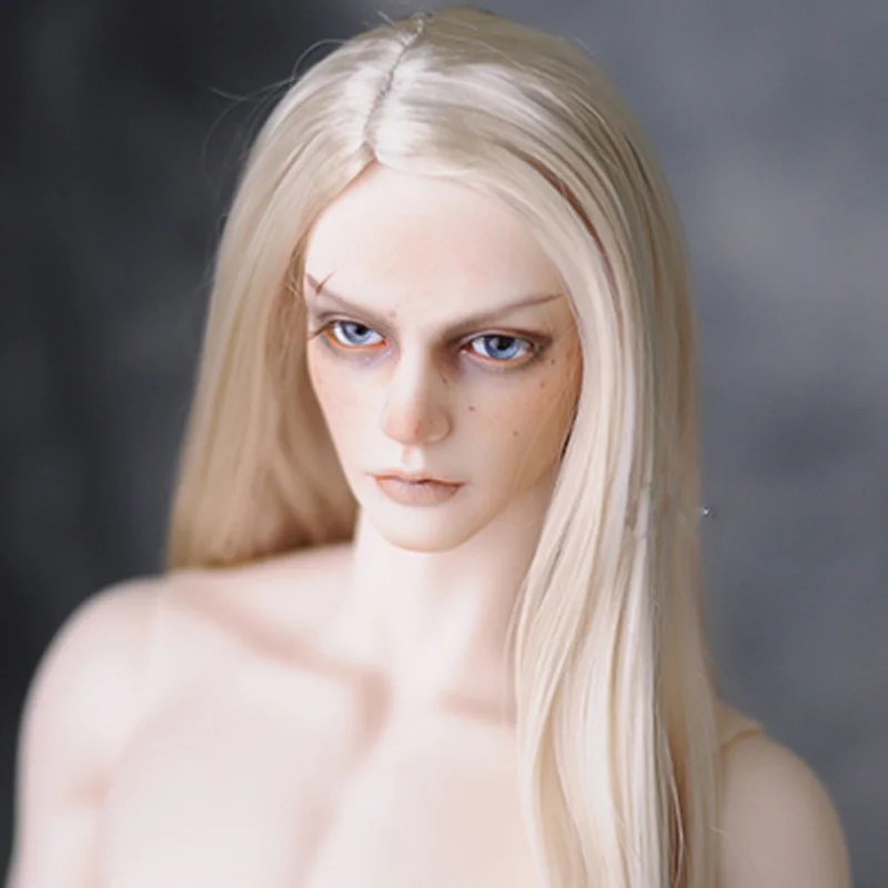 Новинка 1/3 8 9 дюймов BJD супер кукольный парик модный стиль длинный светло блонд