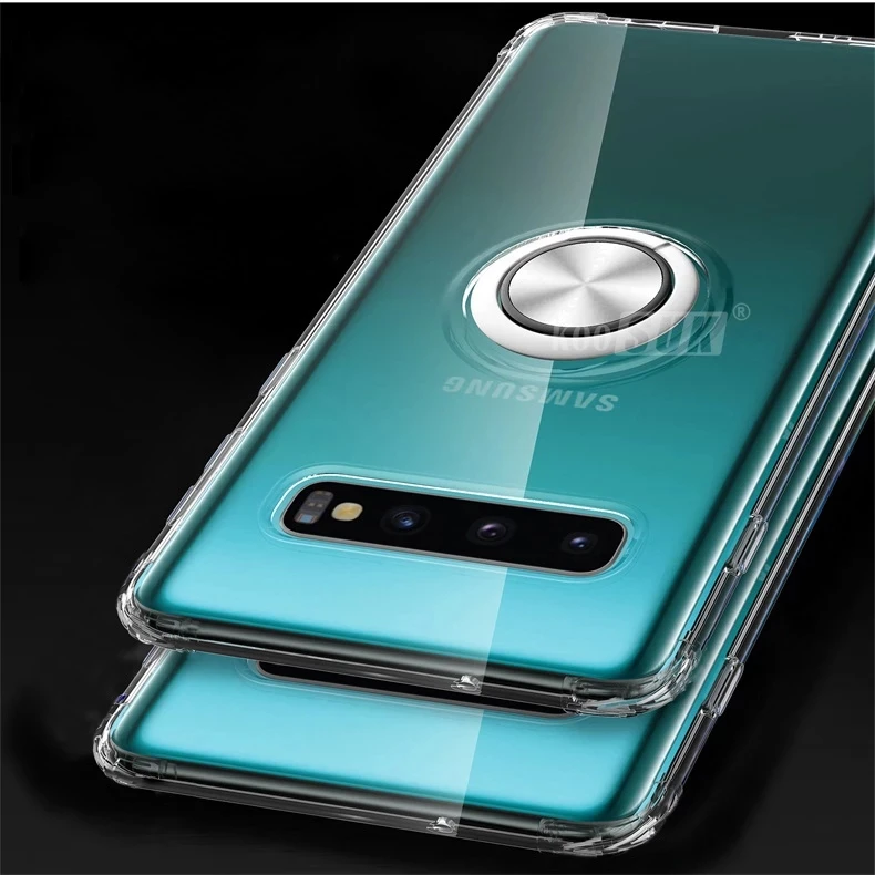 Для samsung Galaxy S10 Lite чехол мягкий ультра тонкий прозрачный держатель кольцо автомобильный Магнитный чехол для телефона для samsung Galaxy S10E S10 Plus S10