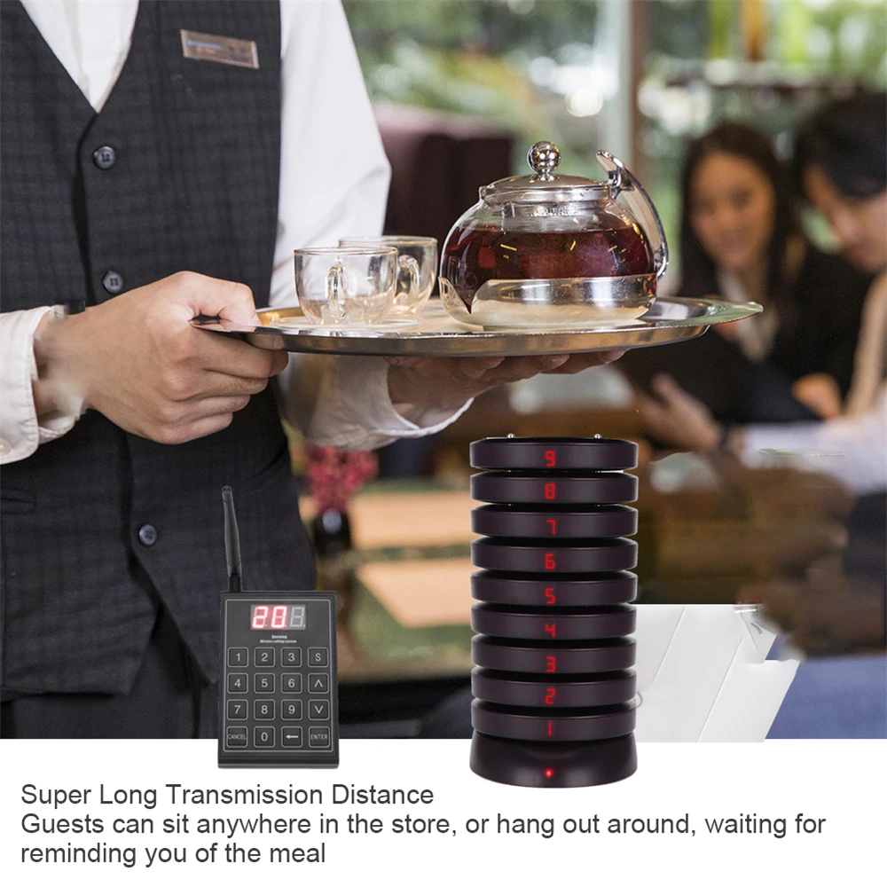 Ресторан пейджер Беспроводная система вызова официанта гость ожидания приемник