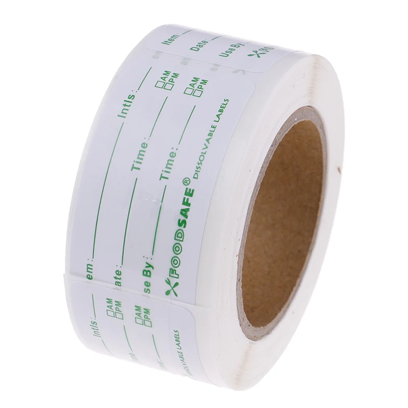 

Self-Adhesive Sticker Removable Freezer Food Labels Stickers Easy Clean Leaves Cooler Food Storage Freezer Sticker