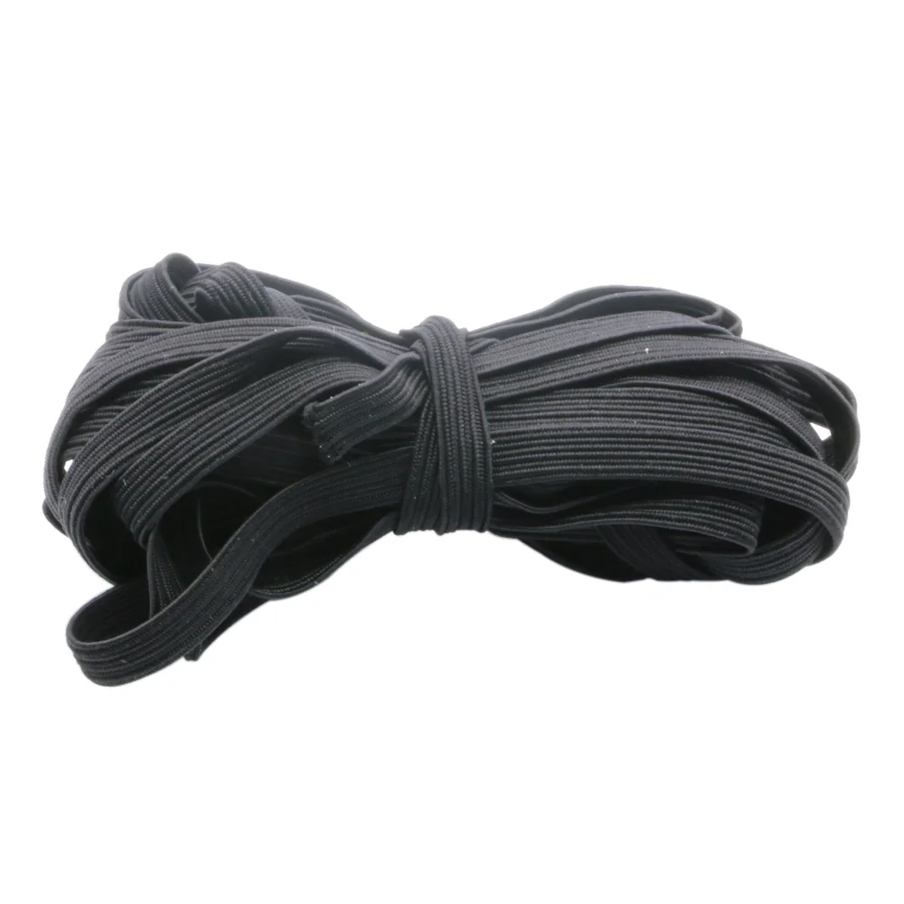 10 метров растягивающиеся шнуры плоские черные эластичные Бисероплетение Нити