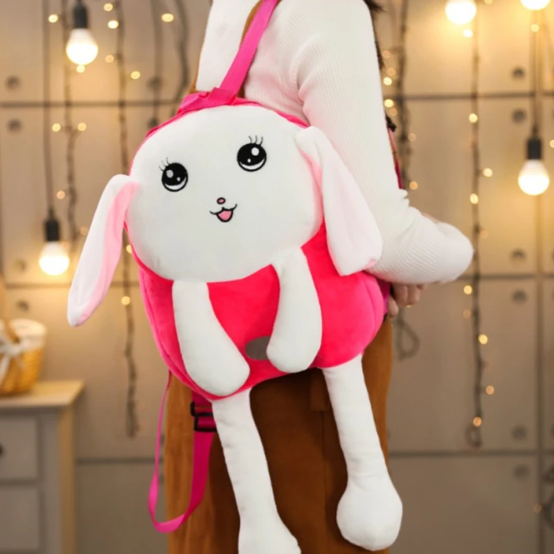 Новинка 2020 сетчатый красный рюкзак уши можно перемещать для танцев детского сада