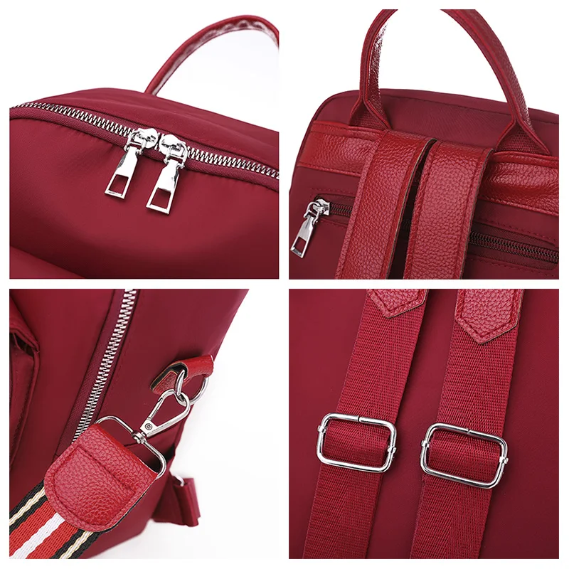 

Fashion Lightweight Women's Backpack Oxford Waterproof Classic Elegant Girl Rucksack Shopping Leisure School Bag New Design