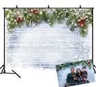 Фон для фотографирования с изображением рождественских деревянных снежинок и белого деревянного пола b252