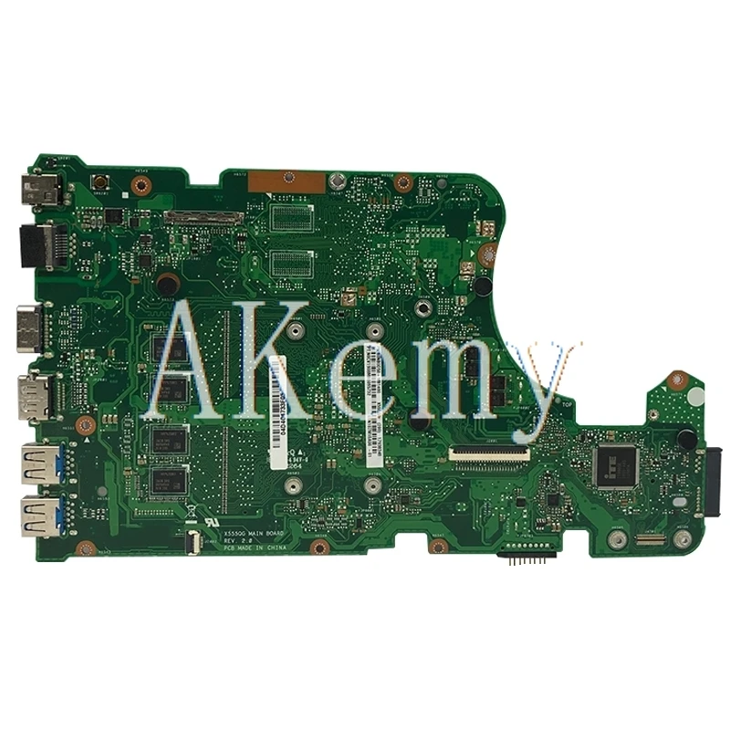 akemy for asus x555q a555q x555qg x555qa x555bp x555b laotop mainboard x555qa motherboard with a10 7400u 8gb ram free global shipping