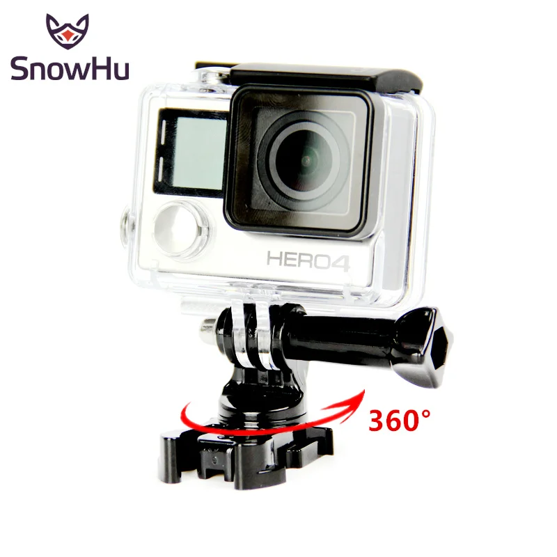 

SnowHu for Go pro Accessories 360 Degree Rotate J-Hook Buckle Adapter Mount for Gopro Hero 10 9 8 7 6 Yi 4K eken camera GP203B