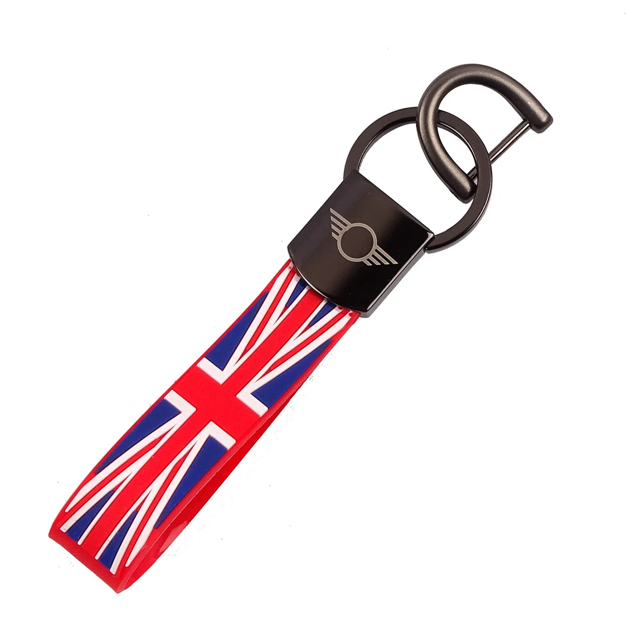 Металлический и резиновый брелок-кольцо для автомобильного ключа с