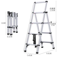 aluminum telescopic extension ladder tall multi functional telescopic ladder step ladder folding chair indoor