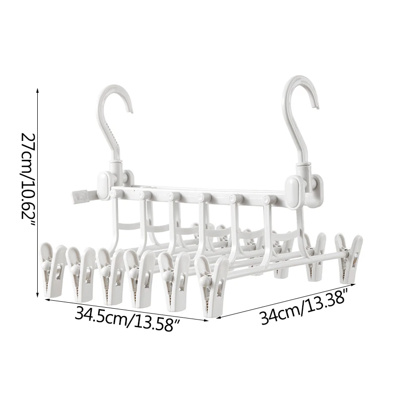 

Flexible Folding Multi-Functional Multi-Layer Trousers Rack Trousers Hanger Household Magic Trousers Jacket Cabinet Receives Art