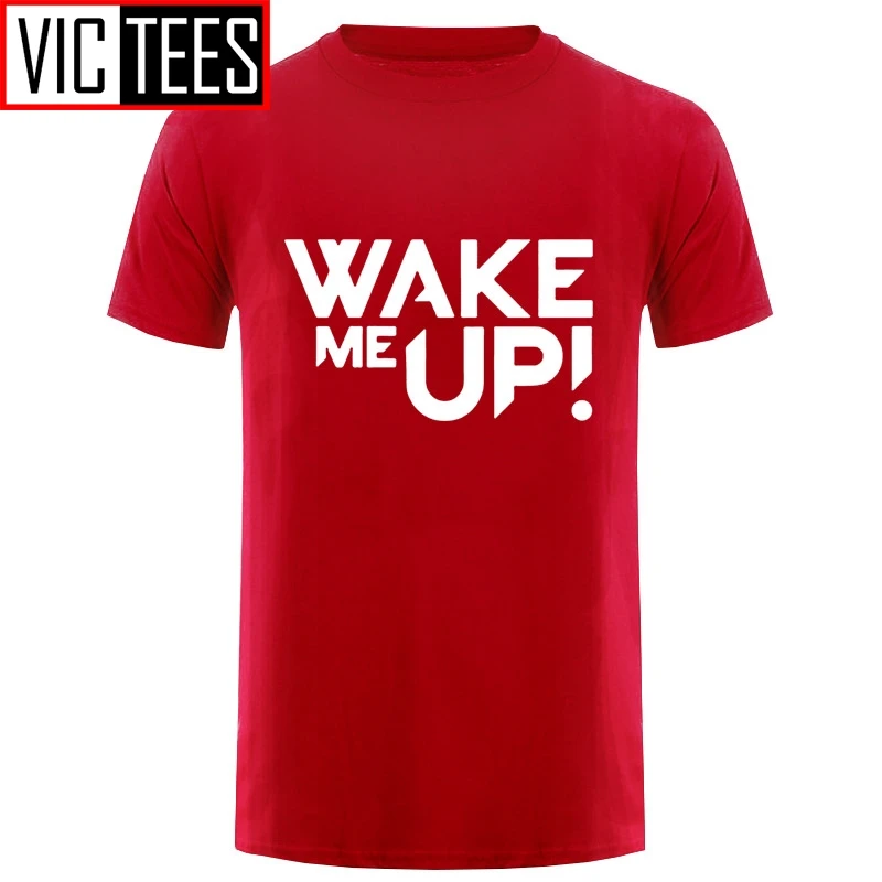 Футболка мужская с принтом укороченный топ в стиле рок-группы Avicii DJ Wake Me Up
