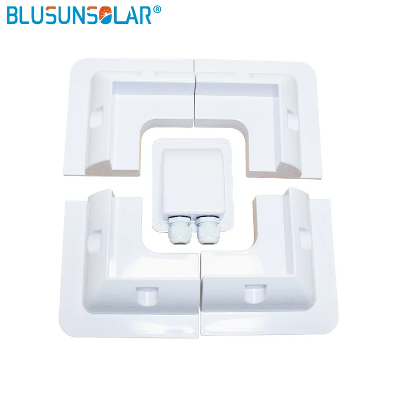

Shipping from European warehouse ABS Solar Panel Mounting Bracket Kits Cable Entry Gand Ideal for Caravan Motorhome RV Boat Vehi