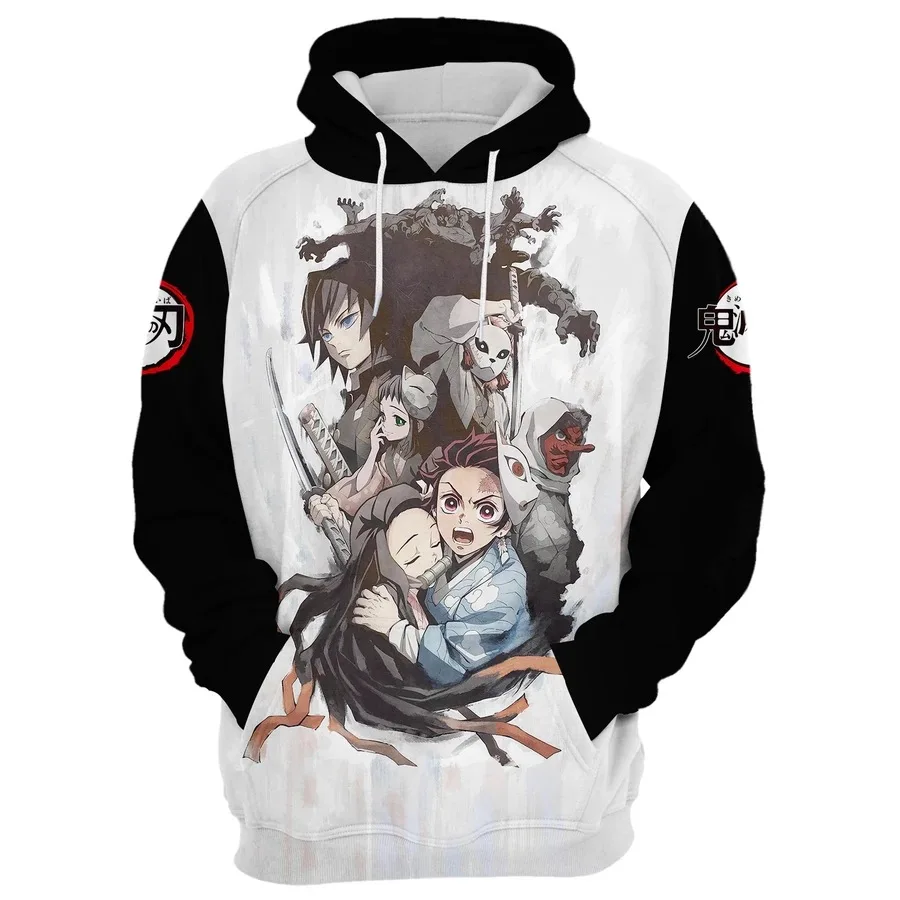 as photos Аниме толстовки Толстовка демон убийца Kimetsu no Yaiba Kamado Tanjirou косплей костюм для мужчин и женщин куртка с капюшоном Топ - Цвет: as photos