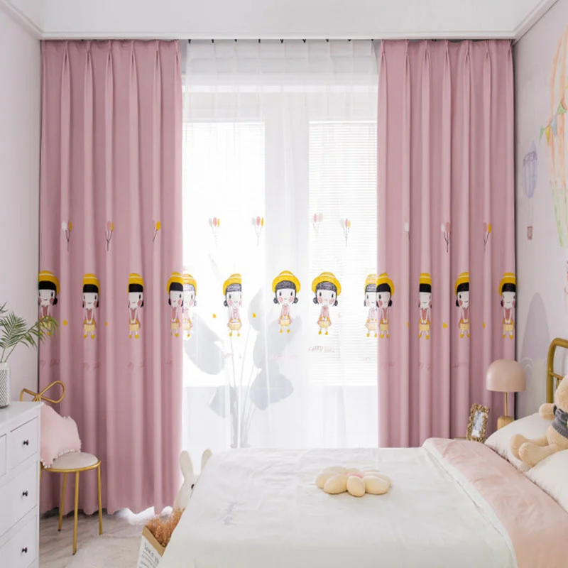 Розовые бархатные вышитые Мультяшные фотообои для девочек и детей милые