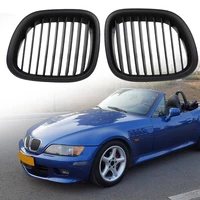 1 pair car replacement front bumper kidney grill for bmw z3 96 02 single line 1 slat vehicle grille auto exterior parts