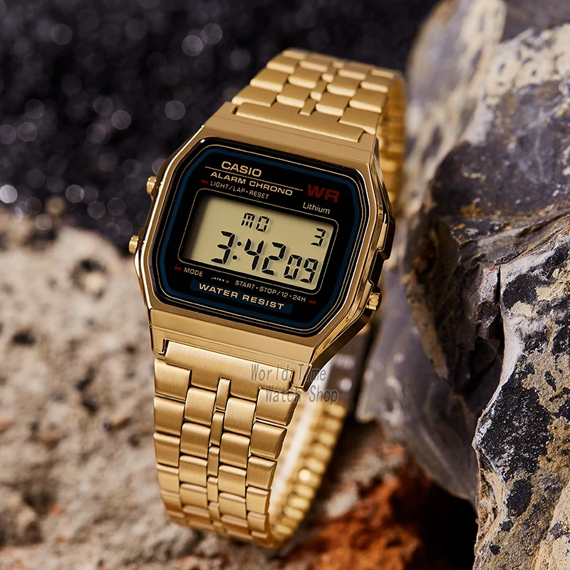 Casio часы мужски золотые мужчины лучший бренд класса люкс LED цифровые