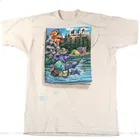 Винтажная надёжная футболка с изображением дождя мертвых LL 1995, футболка с изображением Джерри Гарсии, рок, LL Bean, рыбалка, уличная Яркая футболка