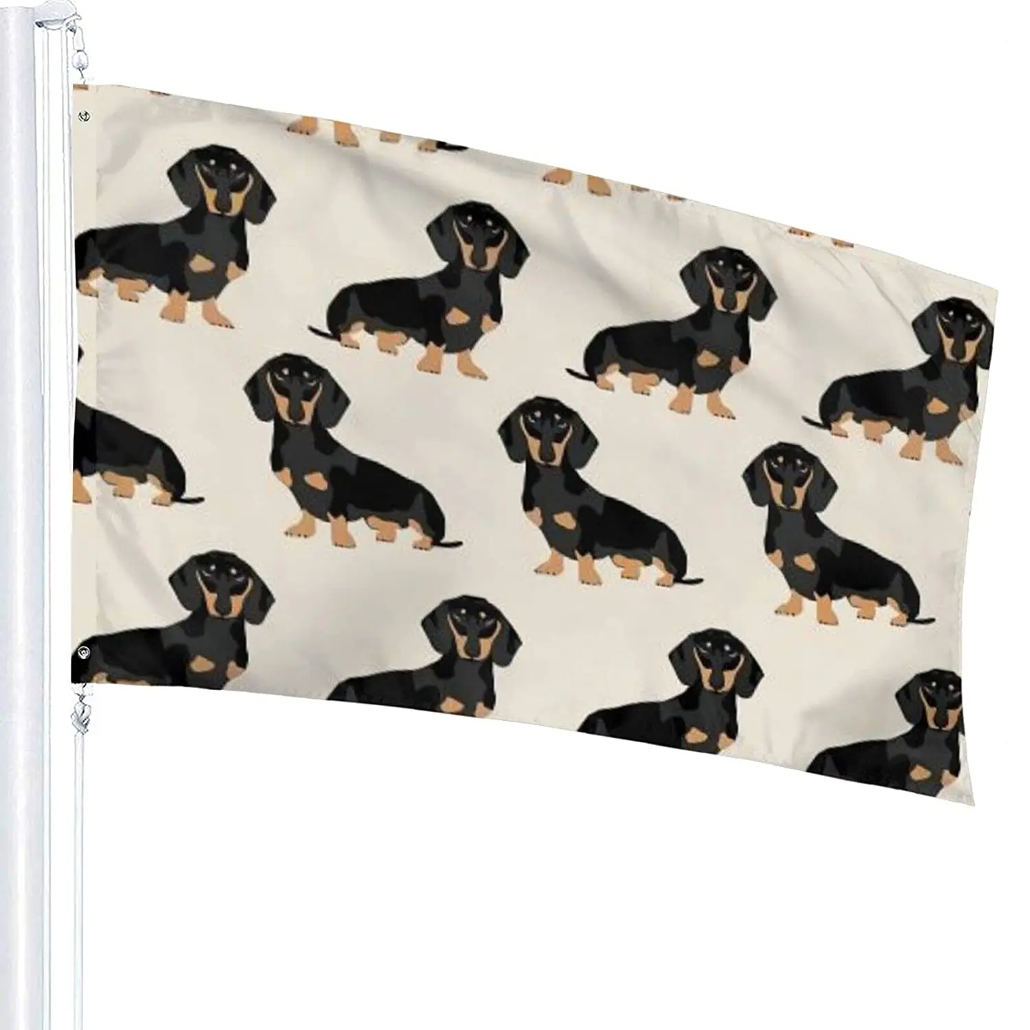 

Dachshund Weiner Dog Flag Durable And Fade Perfect For Any Balcony Or Courtyard, Garden Banner 3x5 Foot